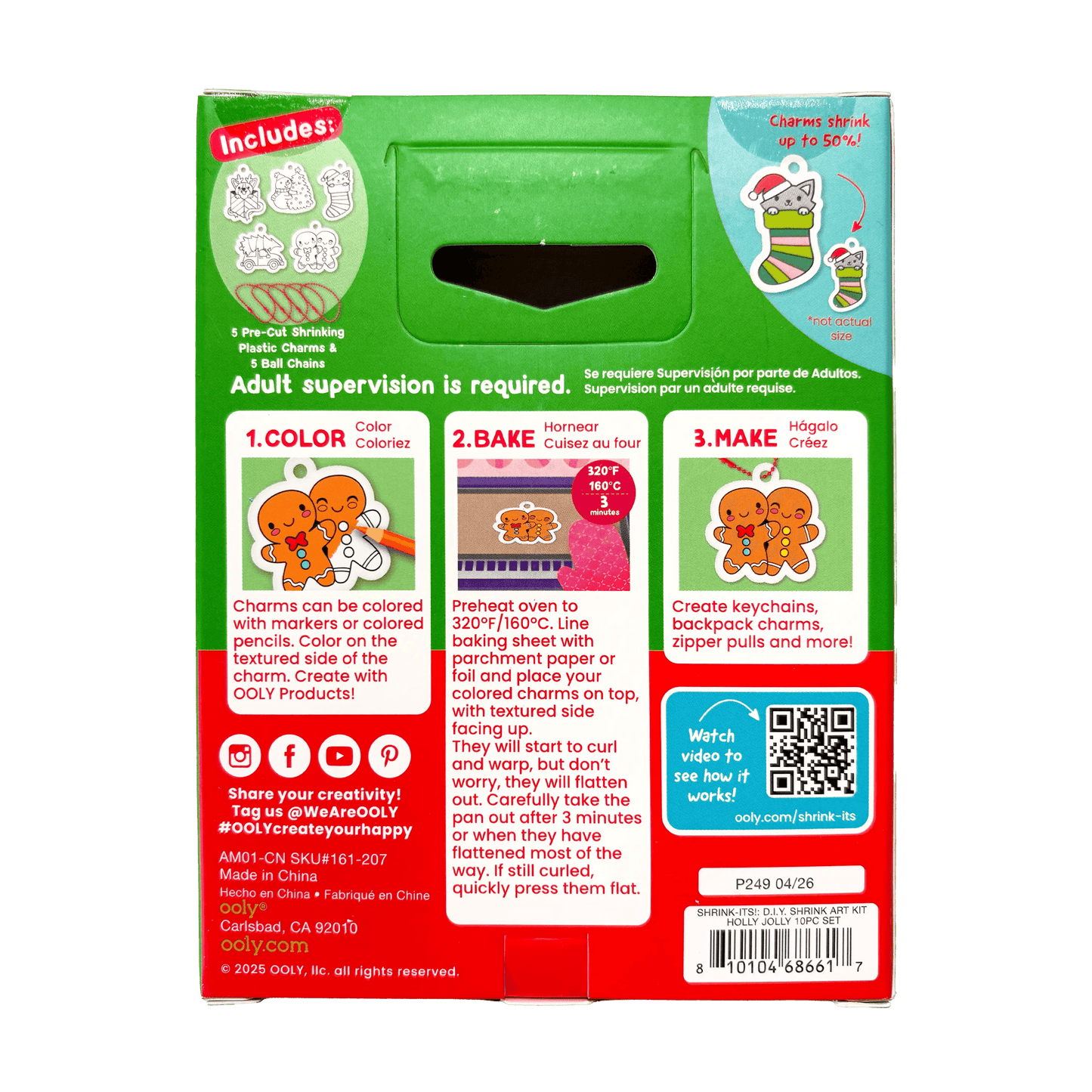 Mini Shrink-Its!: D.I.Y. Shrink Art Kit - Holly Jolly