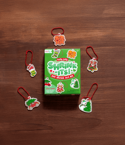 Mini Shrink-Its!: D.I.Y. Shrink Art Kit - Holly Jolly