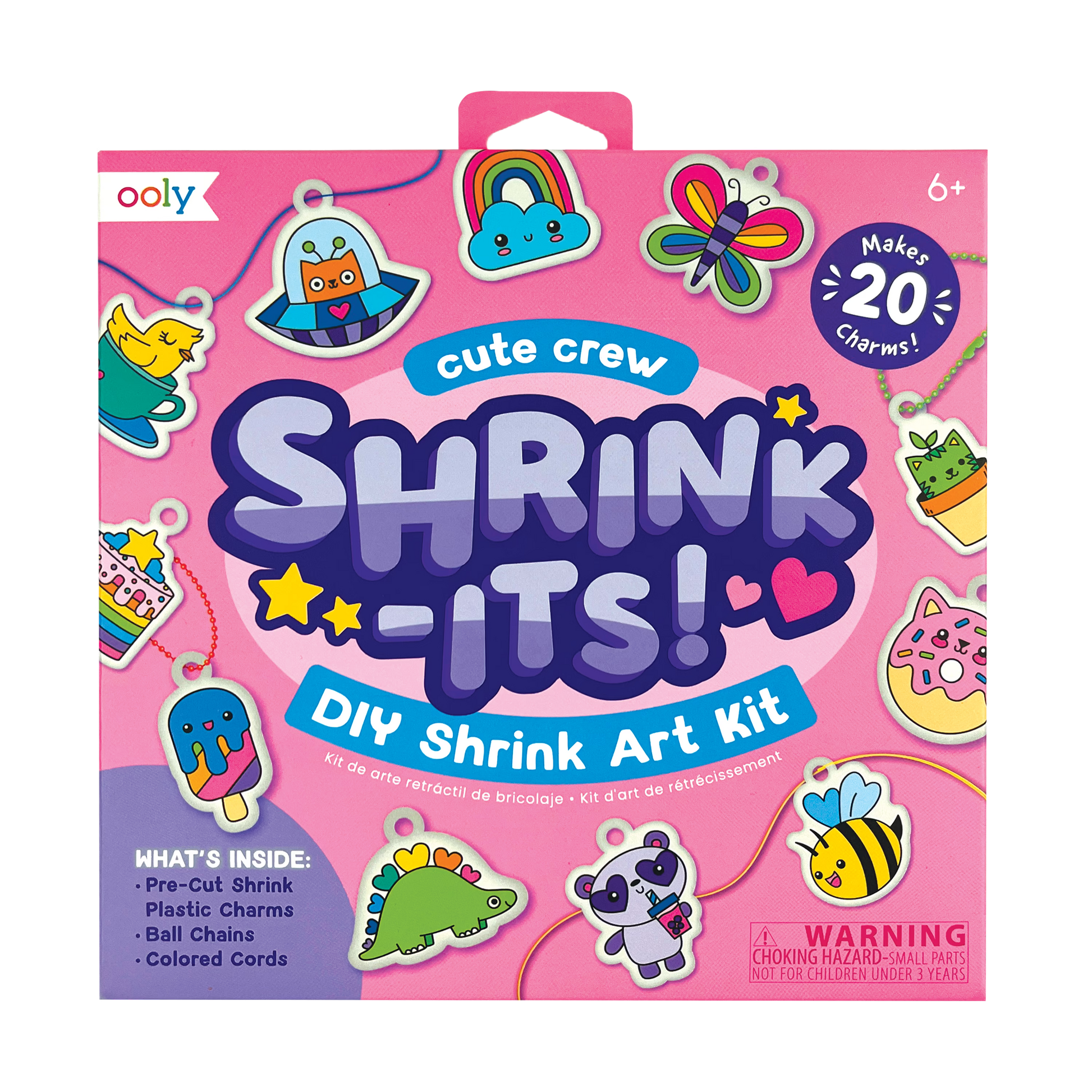 OOLY Shrink-its! DIY Shrink Art Kit - Cute Crew front of packaging