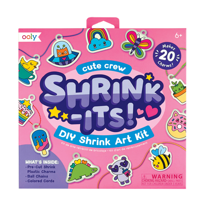 OOLY Shrink-its! DIY Shrink Art Kit - Cute Crew front of packaging