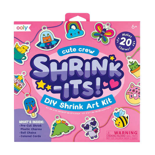 OOLY Shrink-its! DIY Shrink Art Kit - Cute Crew front of packaging