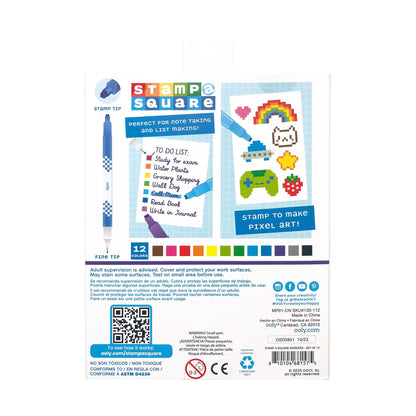 Stamp-A-Square Double Ended Markers back of packaging