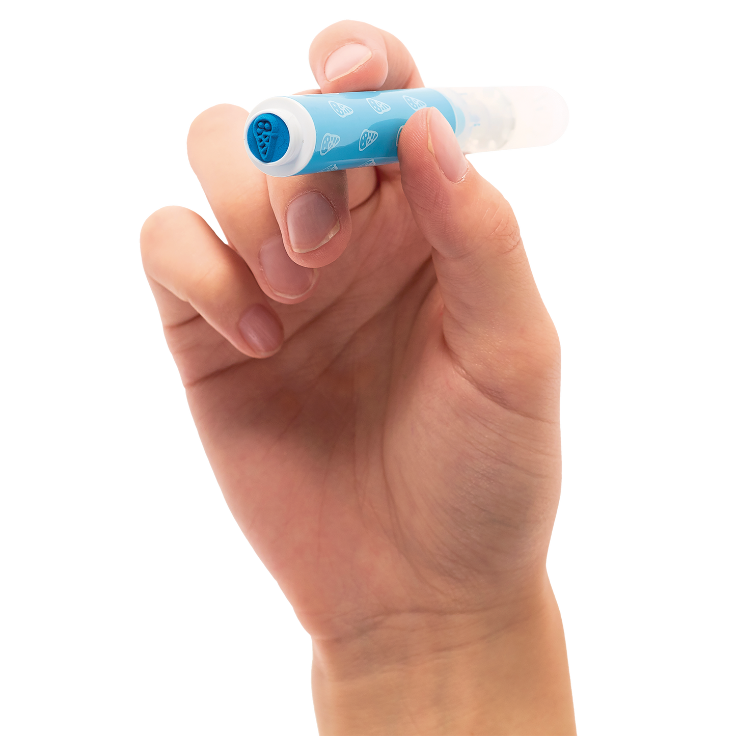 Hand holding ice cream stamp end from Stampables Double-Ended Stamp & Brush Markers