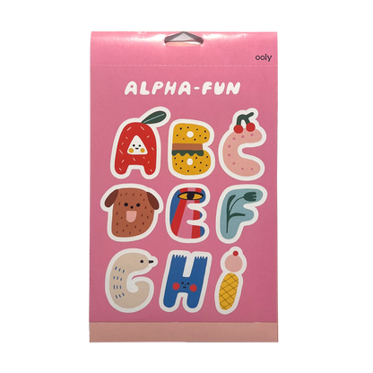 OOLY Stickiville x Suzy Ultman A Whole Lotta Stickers Sticker Book Alpha-Fun Sheet 1