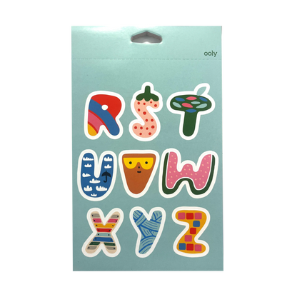 OOLY Stickiville x Suzy Ultman A Whole Lotta Stickers Sticker Book Alpha-Fun Sheet 2