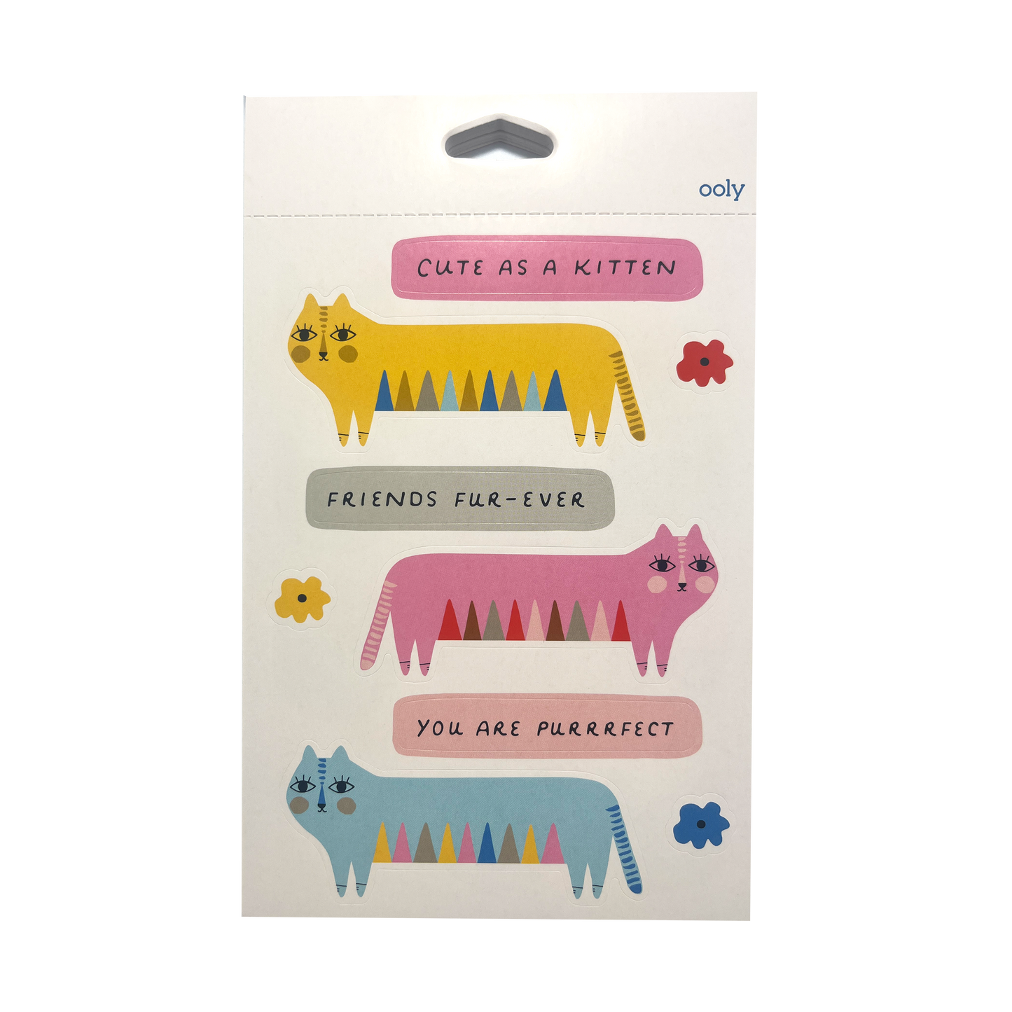OOLY Stickiville Suzy Ultman Sticker Book Dress Up Cats sticker sheet 2