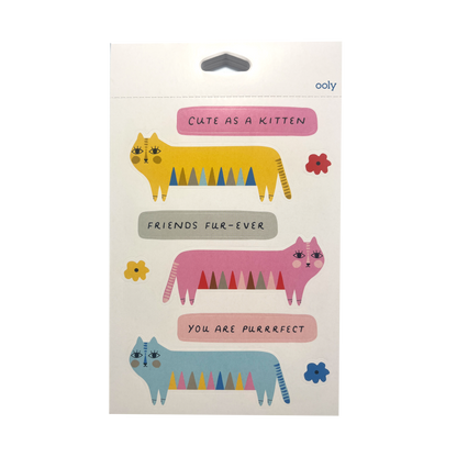 OOLY Stickiville Suzy Ultman Sticker Book Dress Up Cats sticker sheet 2