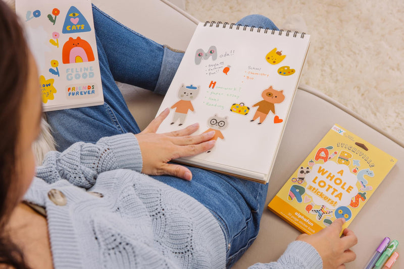 Stickiville X Suzy: A Whole Lotta Sticker Book - Alphafun (30 Pages)