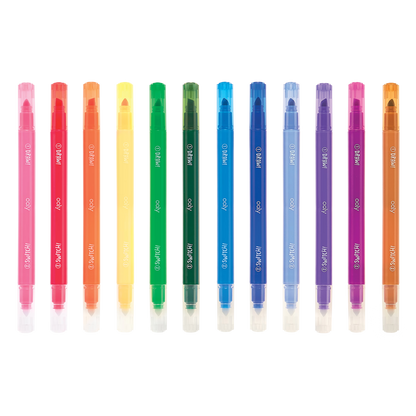OOLY Switch-Eroo color changing markers in a row