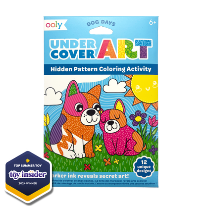Undercover Art: Hidden Pattern Coloring Activity - Dog Days (12 PC Set)