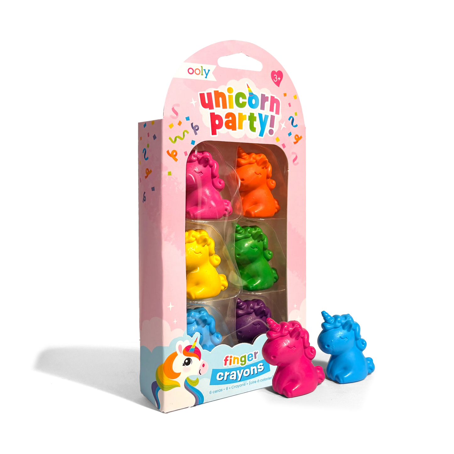 Unicorn Party: Finger Crayons (Set of 6)