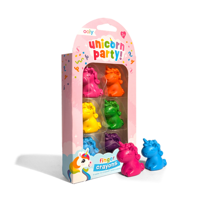 Unicorn Party: Finger Crayons (Set of 6)