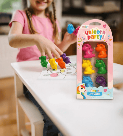 Unicorn Party: Finger Crayons (Set of 6)