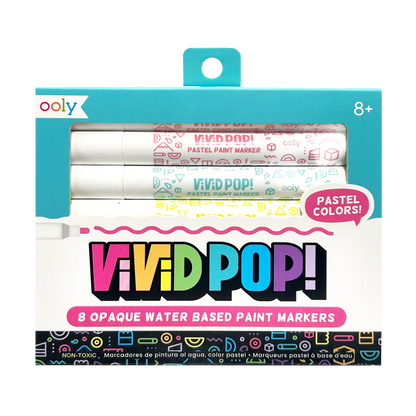 Vivid Pop! Water Based Paint Markers - Pastel packaging front