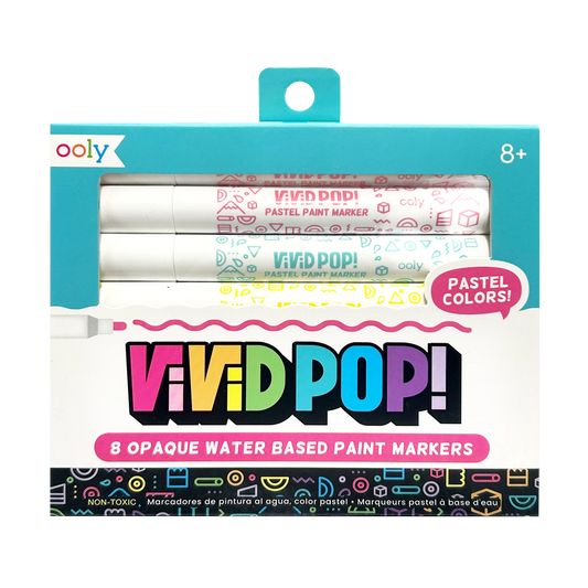 Vivid Pop! Water Based Paint Markers - Pastel packaging front