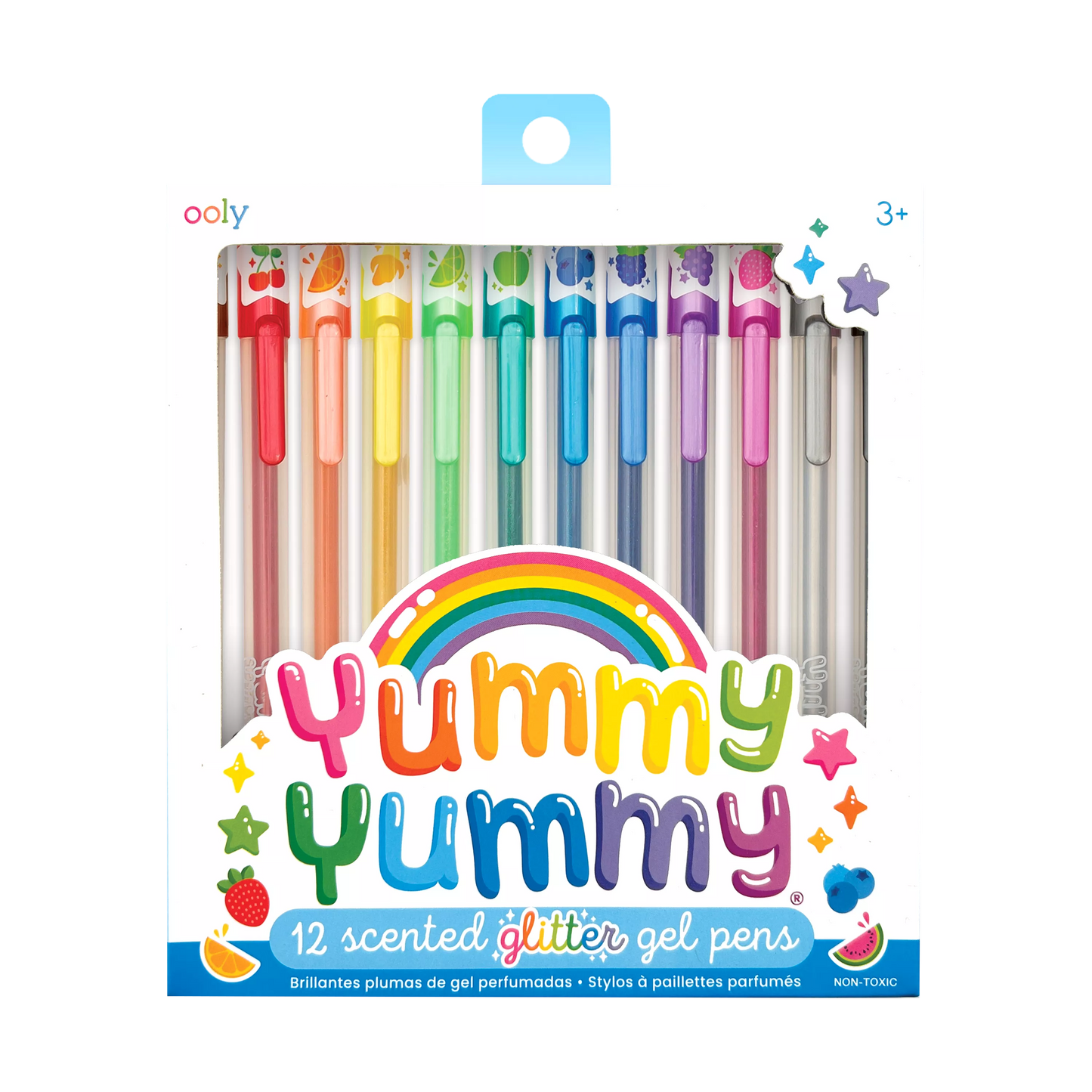 OOLY Yummy Yummy Scented Glitter Gel Pens front of packaging