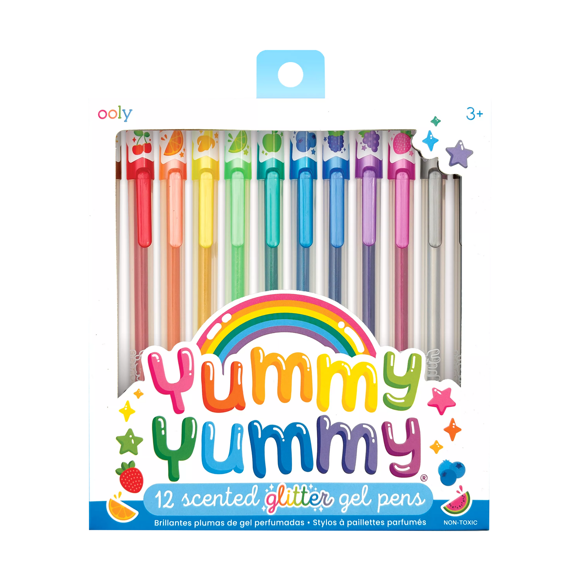 OOLY Yummy Yummy Scented Glitter Gel Pens front of packaging