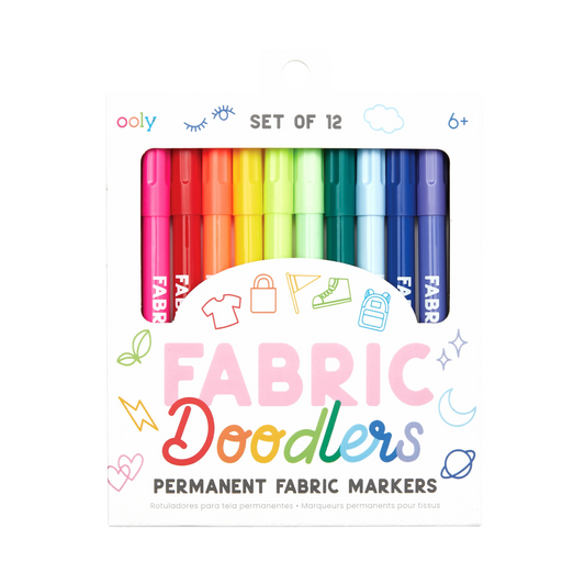 Fabric Doodlers: Permanent Fabric Markers (Set of 12)
