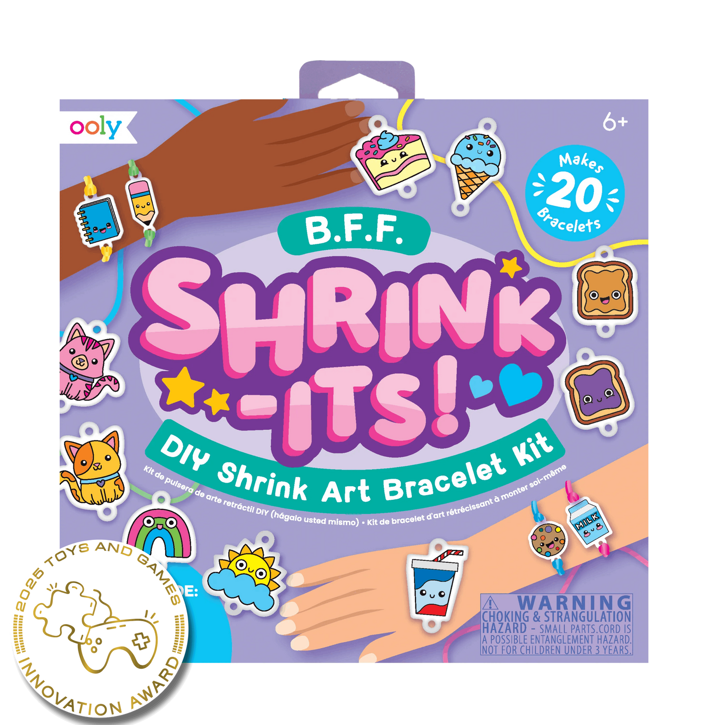 Shrink-Its!: D.I.Y. Shrink Art Bracelet Kit - B.F.F. (24 PC Set)