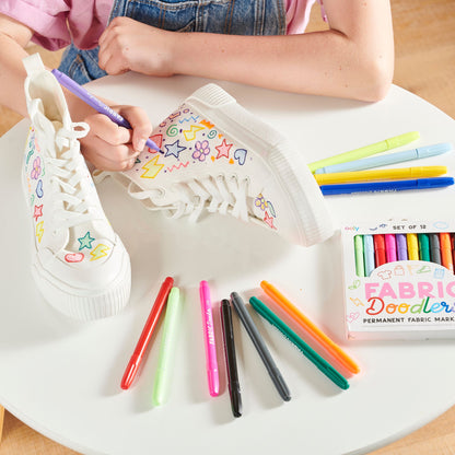 Fabric Doodlers: Permanent Fabric Markers (Set of 12)