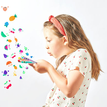Yummy Yummy Scented Colored Glitter Gel Pens - Set of 12
