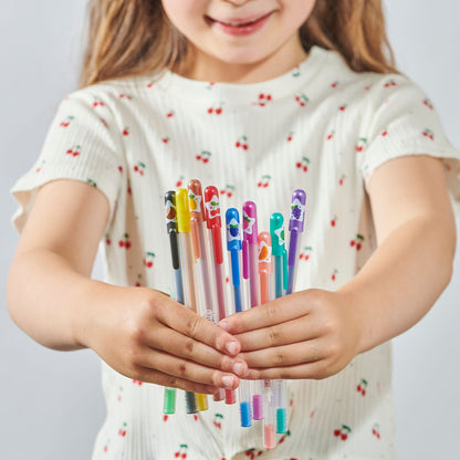 Yummy Yummy Scented Colored Glitter Gel Pens - Set of 12