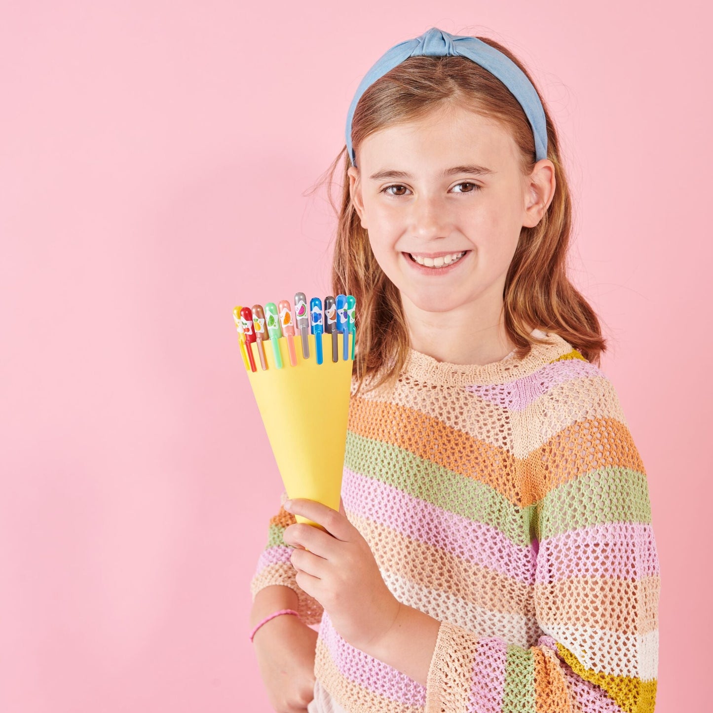 Yummy Yummy Scented Colored Glitter Gel Pens - Set of 12