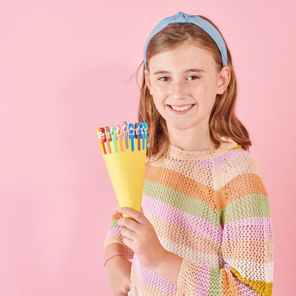 Yummy Yummy Scented Colored Glitter Gel Pens - Set of 12
